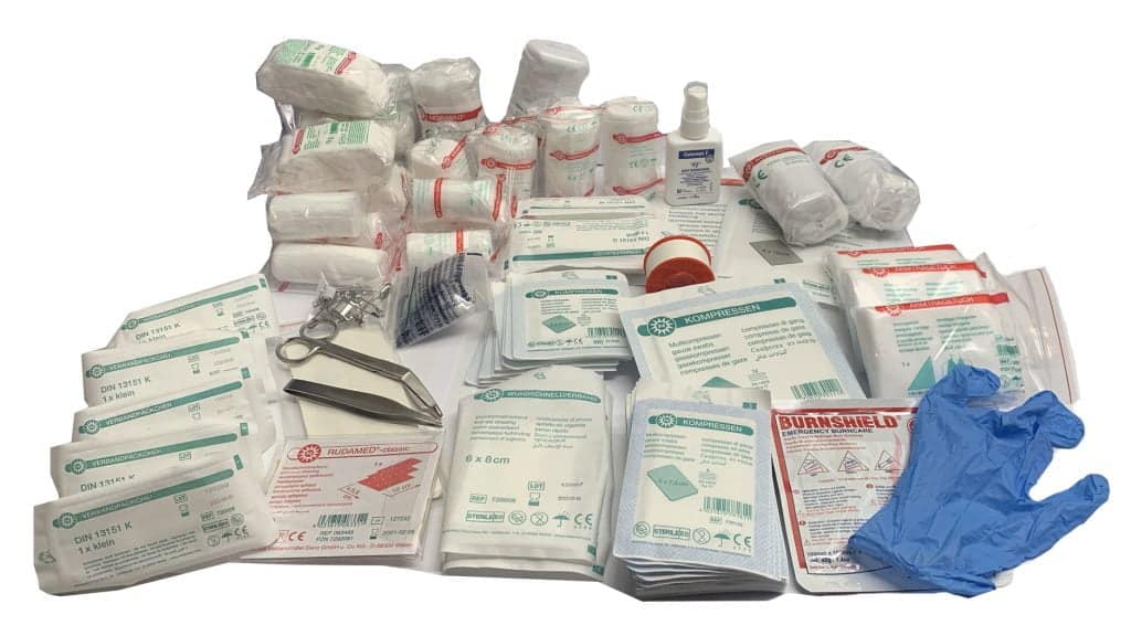 (na)vulling inhoud verbandkoffer conform oranje kruis BHV EHBO Arvem Hillegom