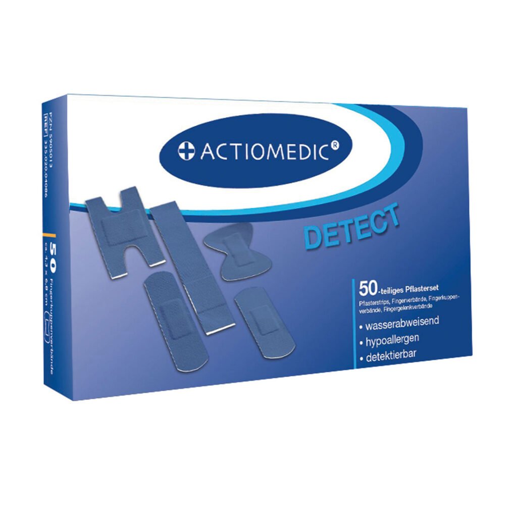 Detecteerbare & waterafstotende pleisters mix doos 50 stuks
