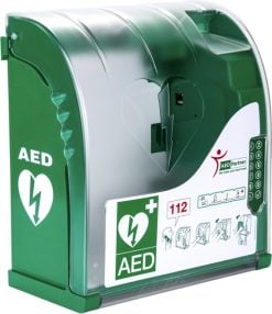 AIVIA 210 waterdichte & verwarmde AED buitenkast + PIN code