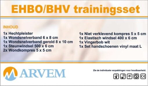 Trainingset BHV / EHBO 10 delig verpakt in doosje - Afbeelding 3