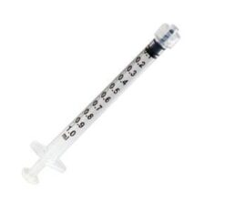 Injectiespuit 1ml luer lock tip Doos 100 stuks