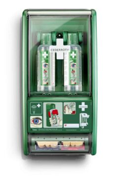 Cederroth oogdouchestation met pleisterdispenser