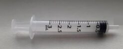 Injectiespuit 3ml luer lock - 3 delig