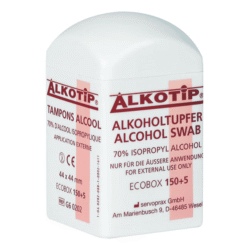 Alcohol doekjes Alkotip 44 x 44 mm Dispenser 155 stuks