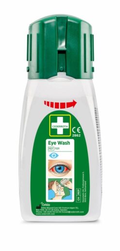 Oogspoelfles - douche Cederroth flacon 235 ml in zakformaat