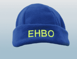 EHBO muts Fleece kleur korenblauw