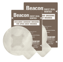 Chest seal Beacon met ventiel Twinpack