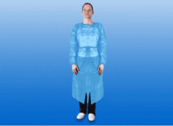 Bezoekersjassen disposable Kleur Blauw Per 10
