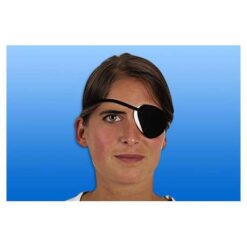 Ooglapje met elastisch band kleur zwart Ds 25 stuks