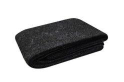 Deken fleece afmeting 200 x 100 cm/500g  kleur donkergrijs