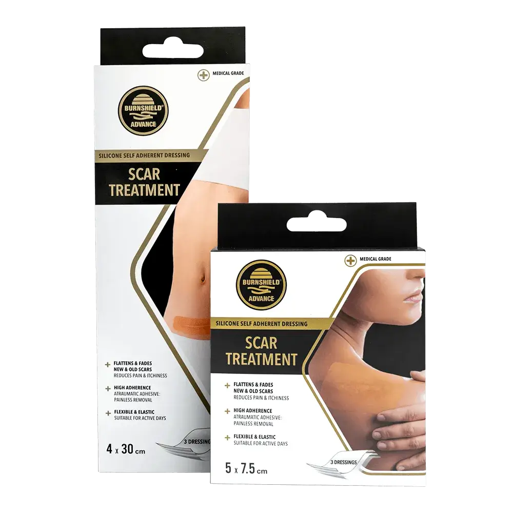 Littekenverband siliconepleister littekenpleister Burnshield Arvem Hillegom